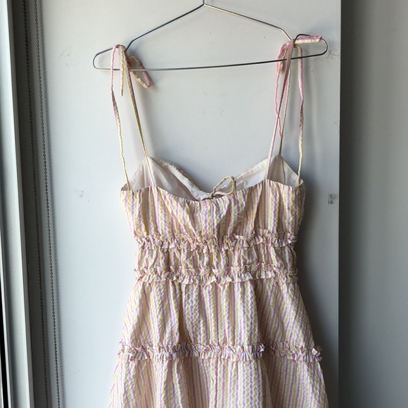 NWT Lovers + Friends Kai Striped Seersucker Dress! - Picture 11 of 16